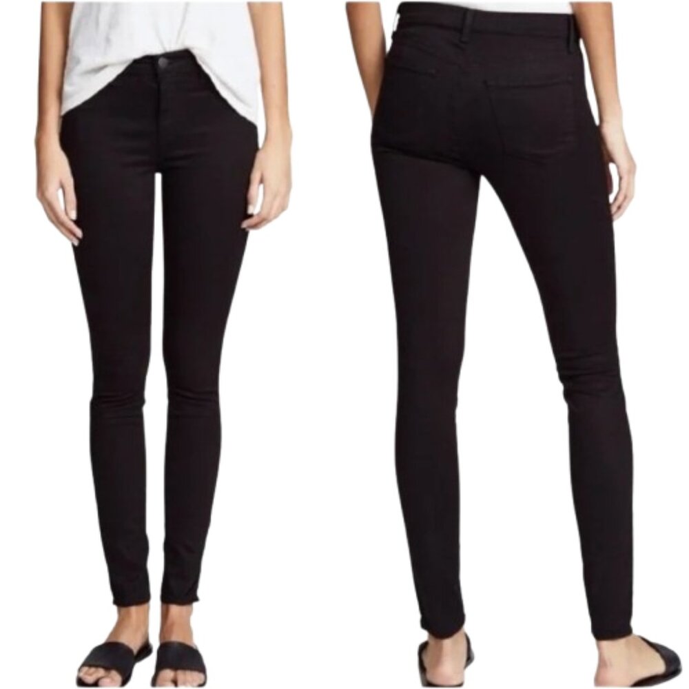 J Brand Black Super Skinny Pants 485V090 Solid